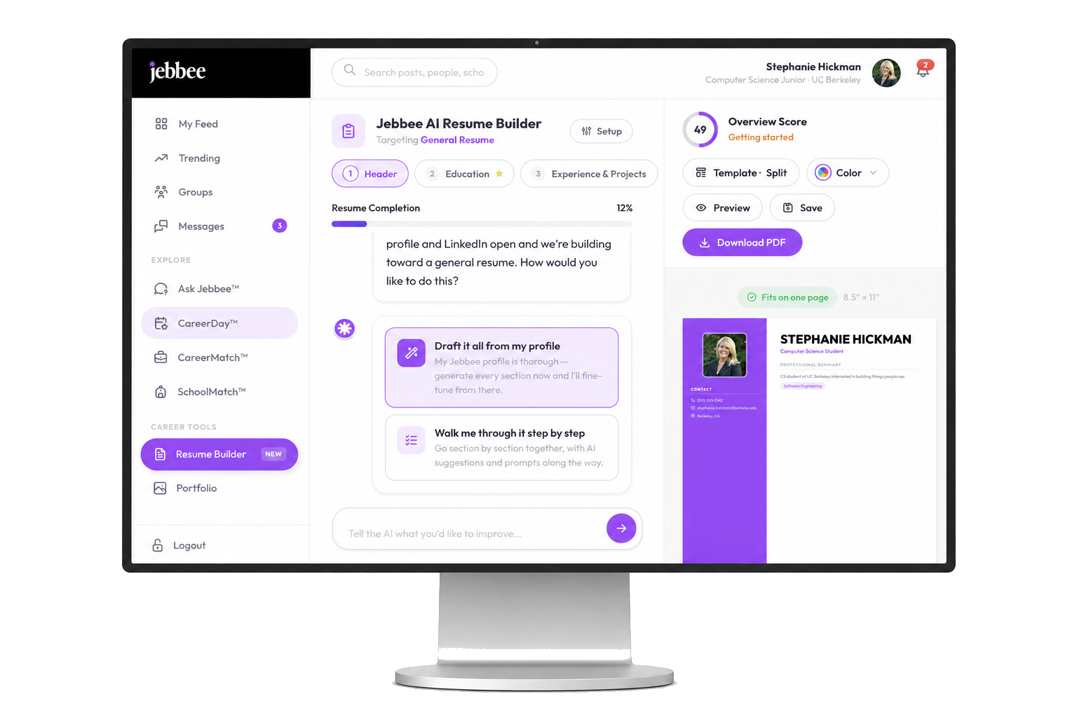 Jebbee's AI Resume Builder — web version